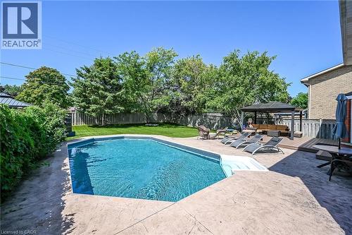 3 Kintyre Court, Caledonia, ON - Outdoor With In Ground Pool With Backyard