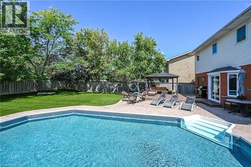 3 Kintyre Court, Caledonia, ON - Outdoor With In Ground Pool With Backyard