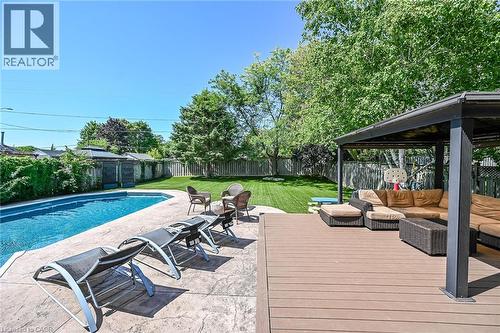 3 Kintyre Court, Caledonia, ON - Outdoor With In Ground Pool