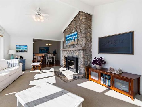 20 Lennox Road, Black Point, NS - Indoor Photo Showing Living Room With Fireplace