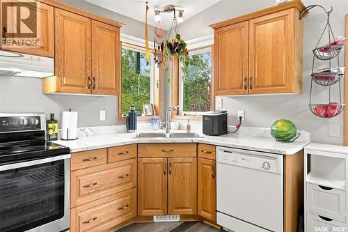 Nystuen Lee Acreage, Asquith, SK - Indoor Photo Showing Kitchen With Double Sink