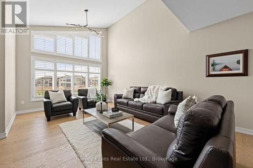 Media Room with massive windows - 163 Springside Crescent, Blue Mountains, ON - Indoor Photo Showing Living Room