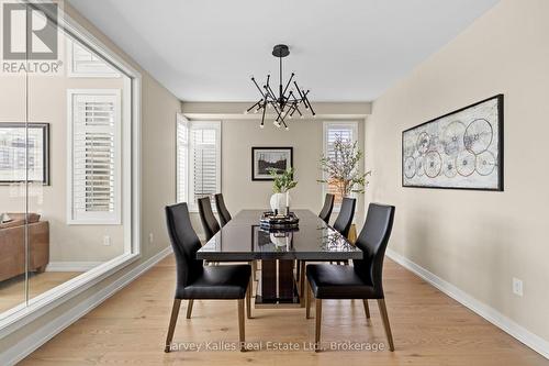 Large dining room off of the wine tating room - 163 Springside Crescent, Blue Mountains, ON - Indoor Photo Showing Dining Room