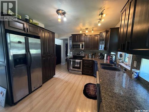 Cyr Acreage, Shellbrook Rm No. 493, SK - Indoor Photo Showing Kitchen With Double Sink