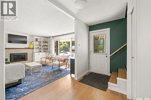 48 French Crescent, Regina, SK - Indoor With Fireplace