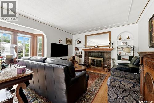 2700 19Th Avenue, Regina, SK - Indoor Photo Showing Living Room With Fireplace