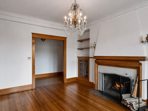 Living Room - 12-44 Ch. Academy, Westmount, QC - Indoor With Fireplace