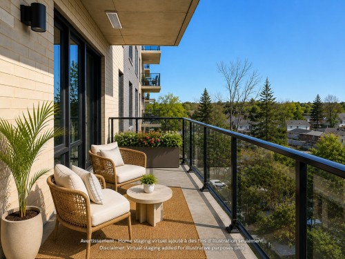 Balcony - 502-4420 Boul. St-Jean, Dollard-Des-Ormeaux, QC - Outdoor With Exterior