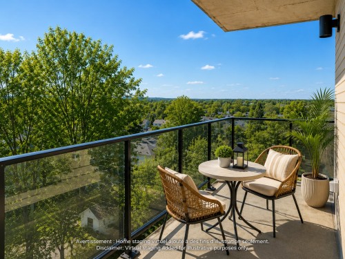 Balcony - 502-4420 Boul. St-Jean, Dollard-Des-Ormeaux, QC - Outdoor With View With Exterior