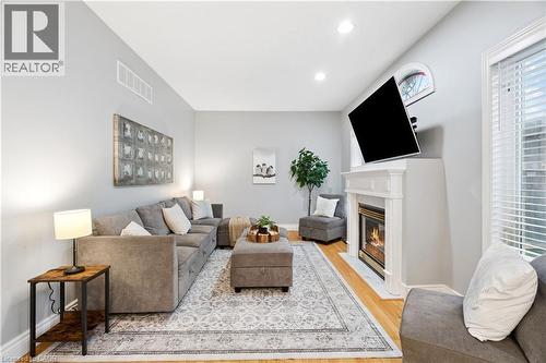 27 Spruce Boulevard, Acton, ON - Indoor Photo Showing Living Room With Fireplace