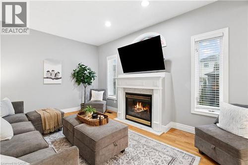 27 Spruce Boulevard, Acton, ON - Indoor Photo Showing Living Room With Fireplace