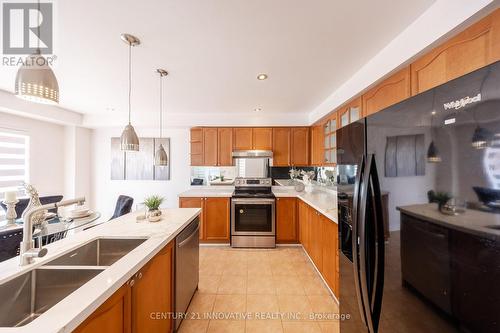 54 Carpendale Crescent, Ajax, ON - Indoor Photo Showing Kitchen With Double Sink