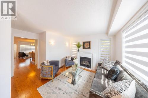 54 Carpendale Crescent, Ajax, ON - Indoor Photo Showing Living Room With Fireplace