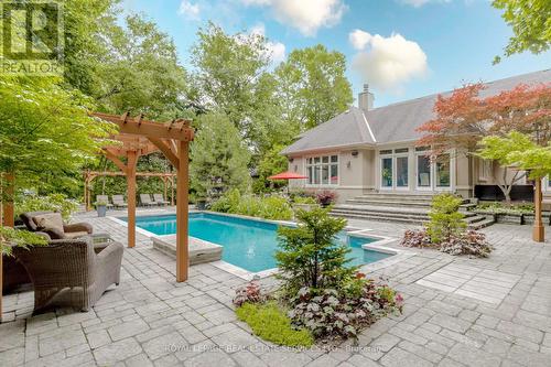 503 Meadow Wood Road, Mississauga, ON - Outdoor With In Ground Pool With Deck Patio Veranda