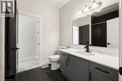 Jack and Jill ensuite connecting Bedrooms 3 and 4 - 163 Redtail Street, Kitchener, ON - Indoor Photo Showing Bathroom