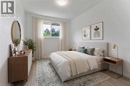 Bedroom #2 is virtually staged - 21 Vicmount Drive, Kitchener, ON 