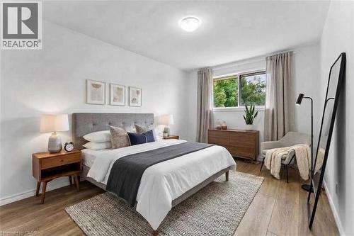 Primary Bedroom is virtually staged - 21 Vicmount Drive, Kitchener, ON 