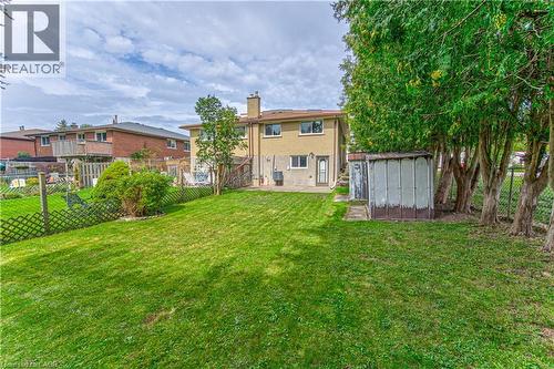 View from yard to rear of semi - 21 Vicmount Drive, Kitchener, ON 
