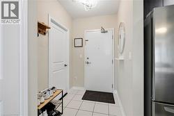 Tile flooring in the entryway - 
