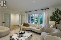 Recessed lighting illuminates the interior - 