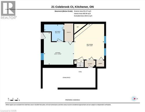 Floor plan - 21 Colebrook Court, Kitchener, ON 