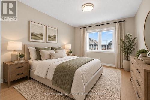 Upper Bedroom - Virtually Staged - 157 South Creek Drive, Kitchener, ON 
