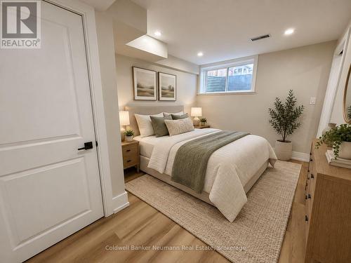 Basement Bedroom - Virtually Staged - 157 South Creek Drive, Kitchener, ON 
