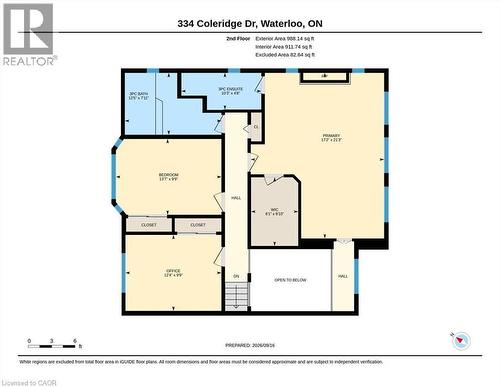 Floor plan - 334 Coleridge Drive, Waterloo, ON 
