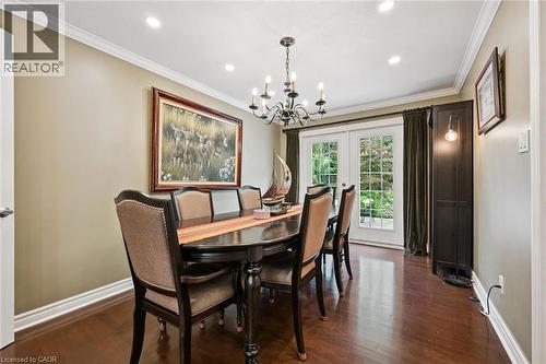 Wood-finish flooring with crown molding and recessed lighting - 334 Coleridge Drive, Waterloo, ON 