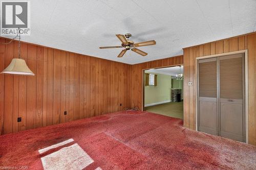 Wood paneling accent walls - 948 Long Drive, Burlington, ON 