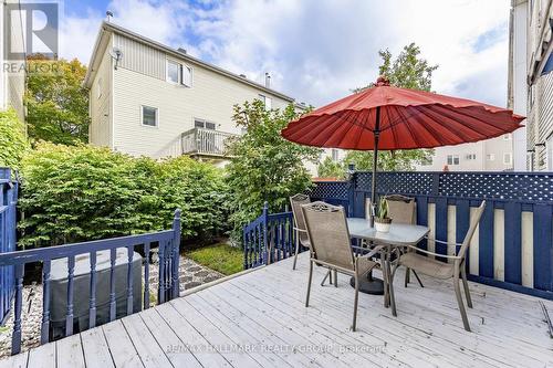 Back yard with deck - 15 Provender Avenue, Ottawa, ON 