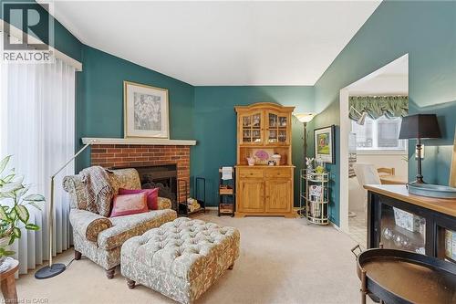 with fireplace - 89 Brigade Drive, Hamilton, ON 