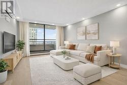 Living room virtually staged - 