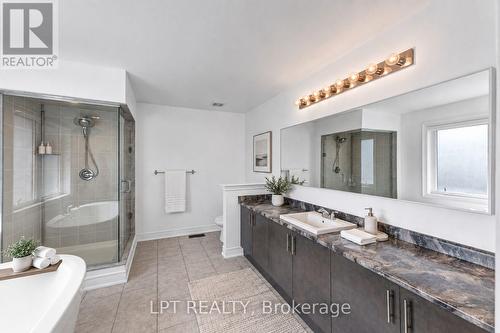 Virtually Staged Primary Ensuite - 33 Mondial Crescent, East Gwillimbury, ON 