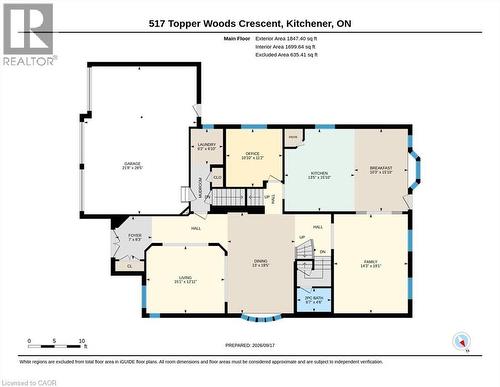 Floor plan - 517 Topper Woods Crescent, Kitchener, ON 