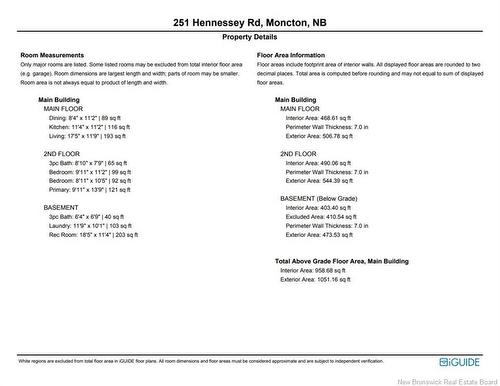 251 Hennessey Rd, Moncton, NB 