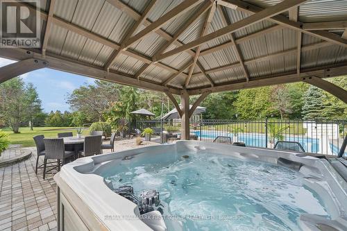 Covered Gazebo Hot Tub Area - 33 Deerfield Drive, Hamilton Township, ON 