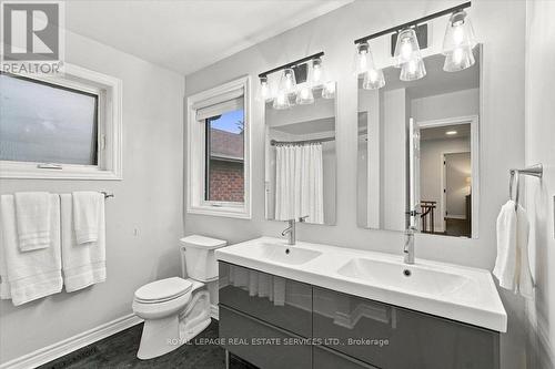 New floating vanity & lights - 2182 Margot Street, Oakville, ON 
