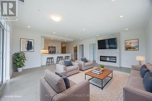 Virtually staged living room - 414 - 480 Callaway Road, London North (North R), ON 