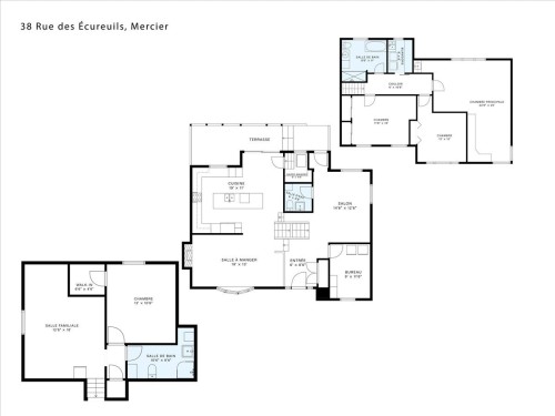 Plan (croquis) - 38 Rue Des Écureuils, Mercier, QC 