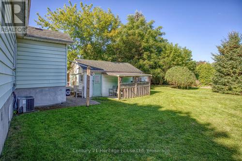 Back yard and side of the garage - 91 Merion Street, Guelph (Junction/Onward Willow), ON 