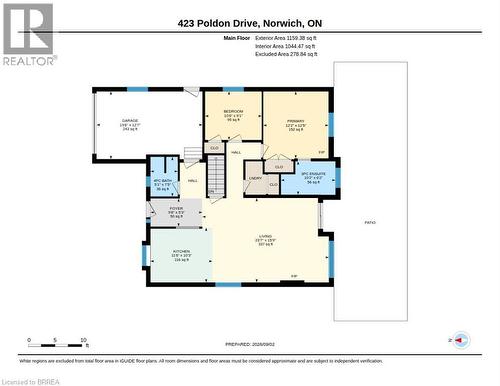 Floor plan - 423 Poldon Drive, Norwich, ON 