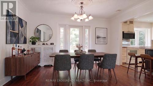 Spacious Dining Room with Walk-Out to Rear Deck - 19 Strathgowan Crescent, Toronto, ON 