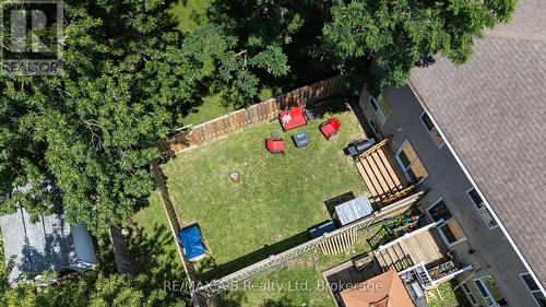 back yard aerial view - 280 Railway Avenue, Stratford, ON 
