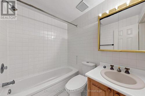 Convenient 4-piece bathroom serving  lower level. - 40 Donino Avenue, Toronto, ON 
