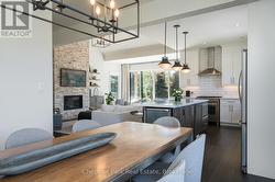 Dining room view to kitchen and great room - 