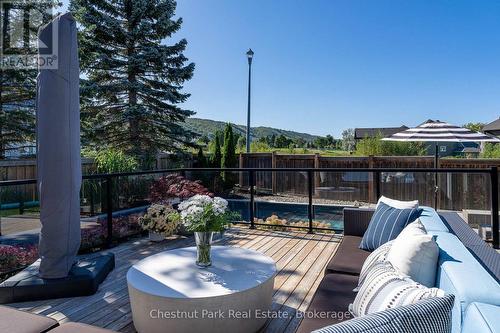 Views of Blue Mountain ski hills from the deck - 154 Brooker Boulevard, Blue Mountains, ON 