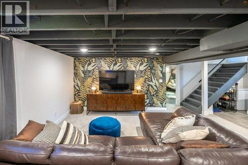 Basement family or media room - 886 Fairview Road, Oliver, BC 