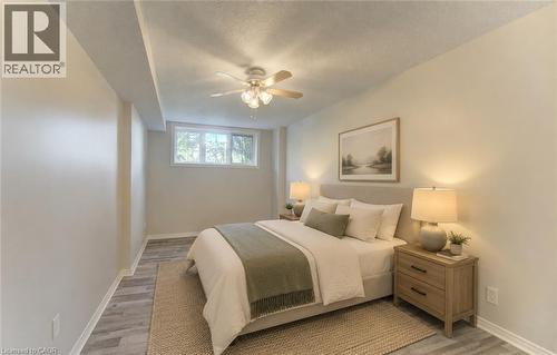 VIRTUALLY STAGED Lower level (basement) bedroom - 26 Stanmore Avenue, Kitchener, ON 