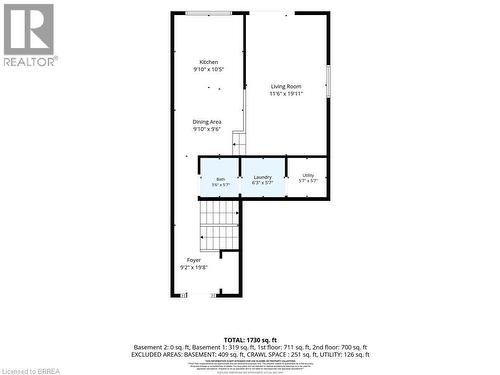 Floor plan - 332 Grand River Avenue, Brantford, ON 